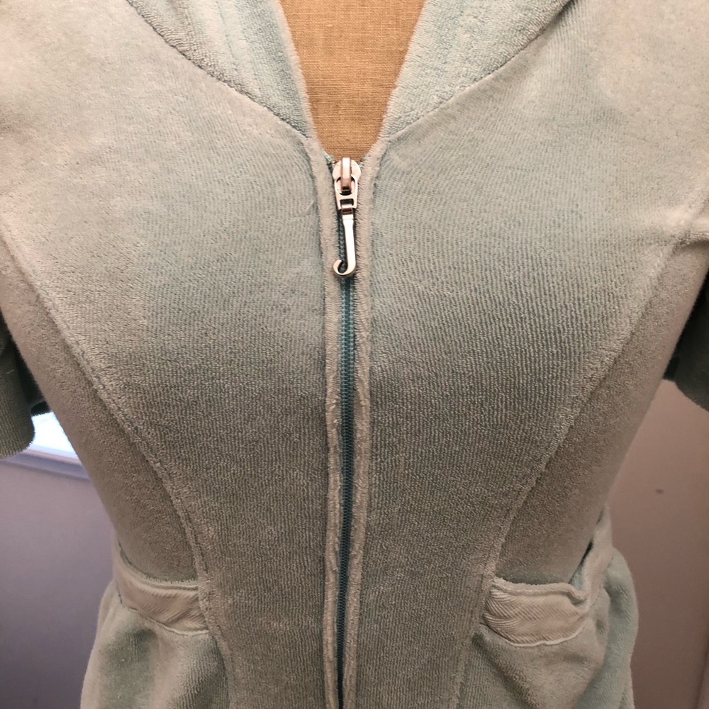 Juicy Couture terry short sleeve hoodie